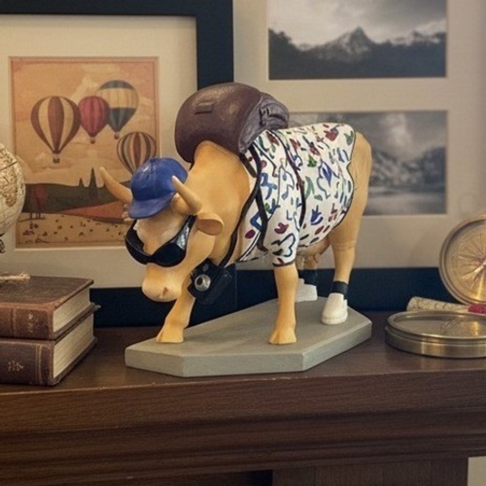 Cow Parade Out of Cow Towner Cow Figurine, Westland Giftware, #9121, No Box
